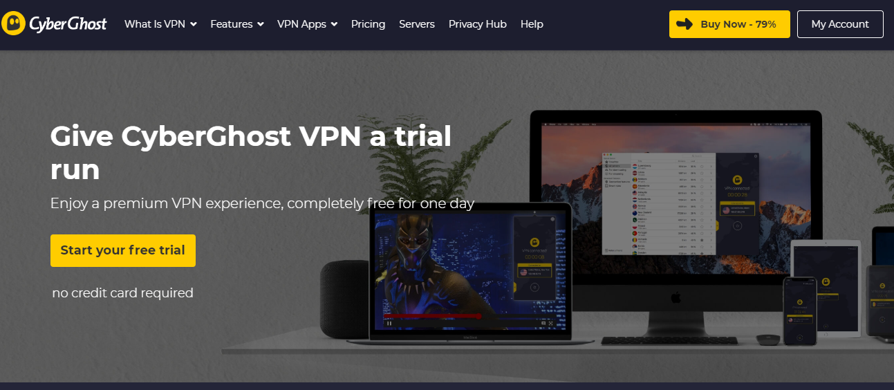 cyberghost vpn trial