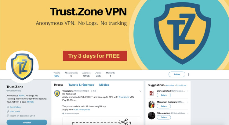 Trust Zone Twitter