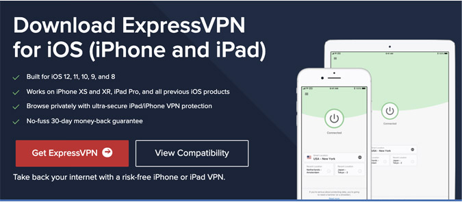 ExpressVPN for iOS and iPhone