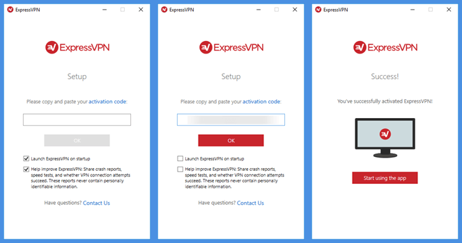 ExpressVPN installation