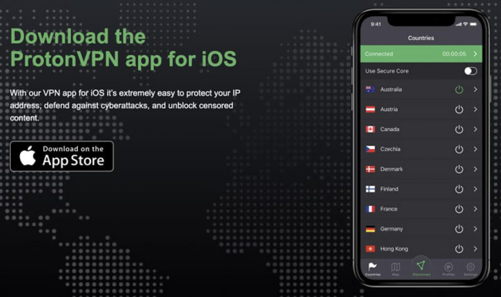 ProtonVPN VPN for iPhone
