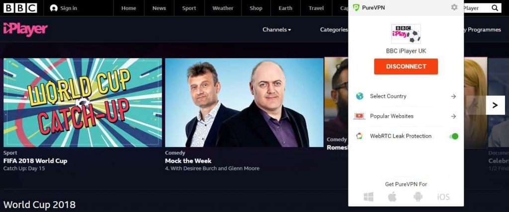 PureVPN BBC iPlayer