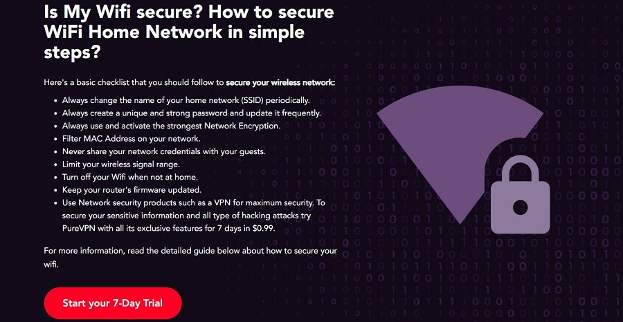 PureVPN WiFi Security