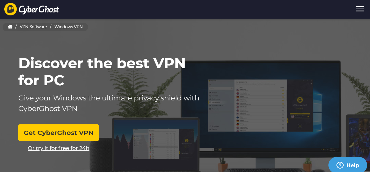 CyberGhost for Windows