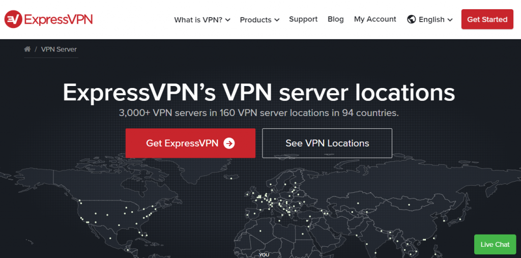 ExpressVPN server locations