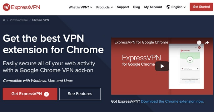 ExpressVPN Chrome extension