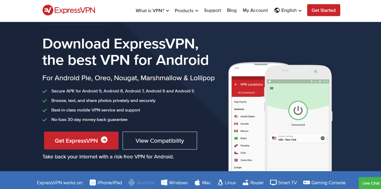 ExpressVPN for android