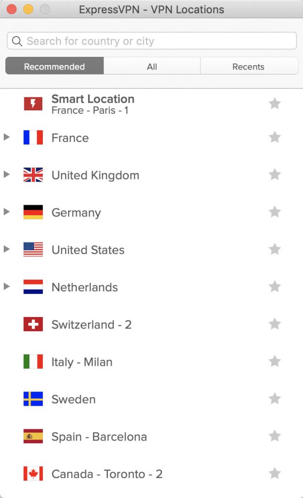 ExpressVPN on Mac