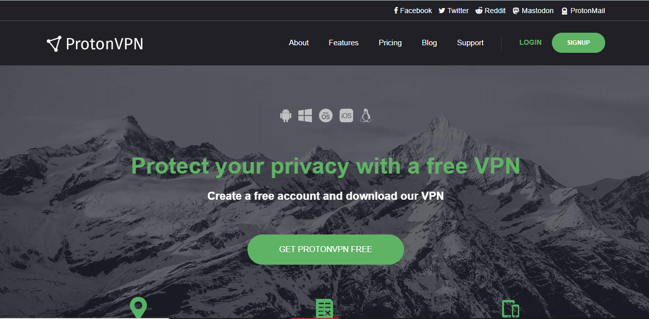 ProtonVPN free Android VPN