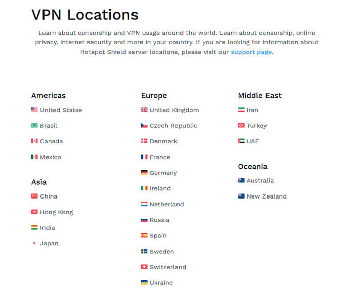 VPN Locations HS