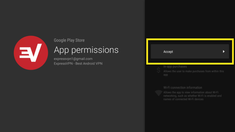 Accept permissions on Google Play