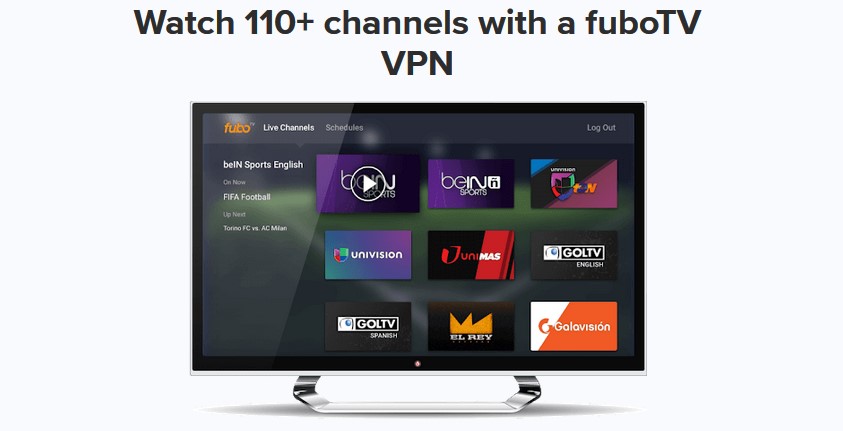 Access over 100 FuboTV channels with ExpressVPN