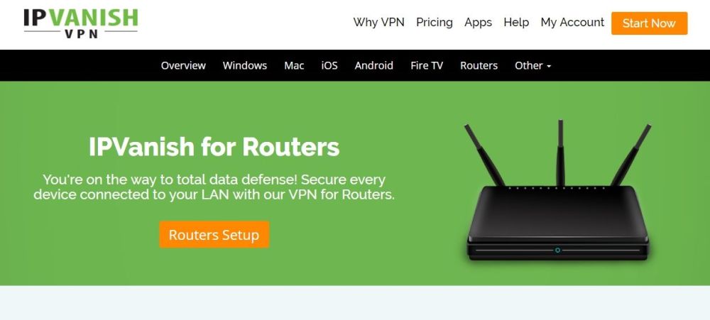 IPVanish best VPN for routers