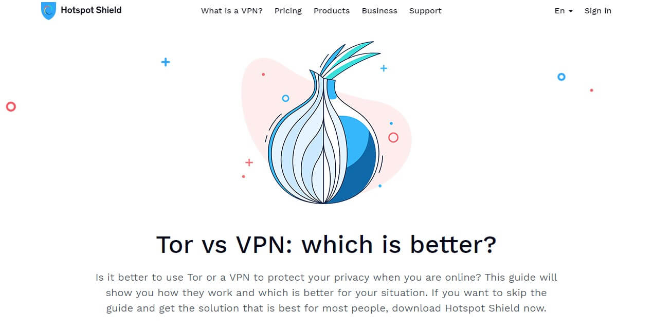 Hotspot shield Tor compatibility