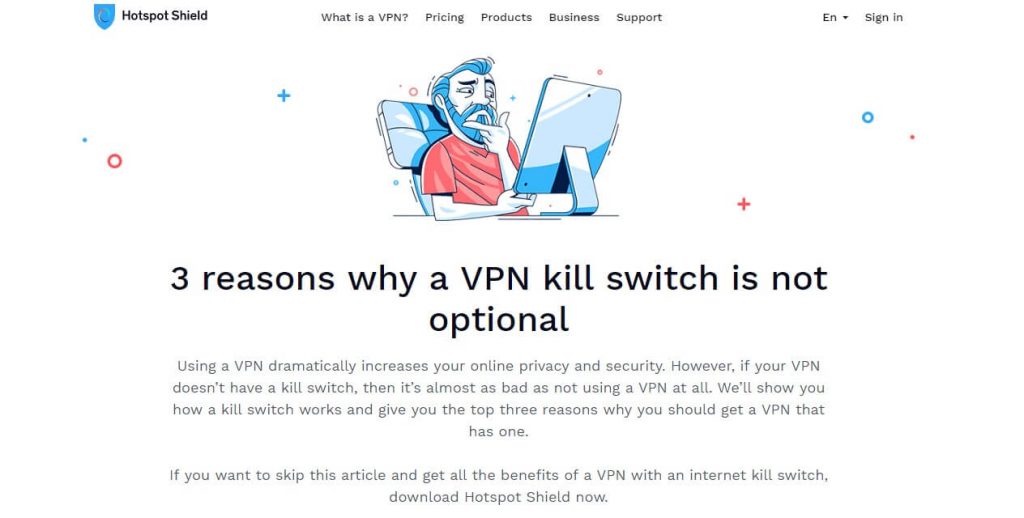 Hotspot shield kill switch