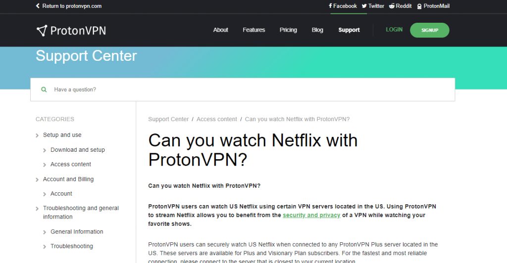 protonvpn free servers