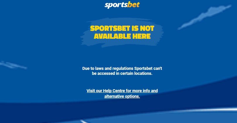 Sportsbet restricted access