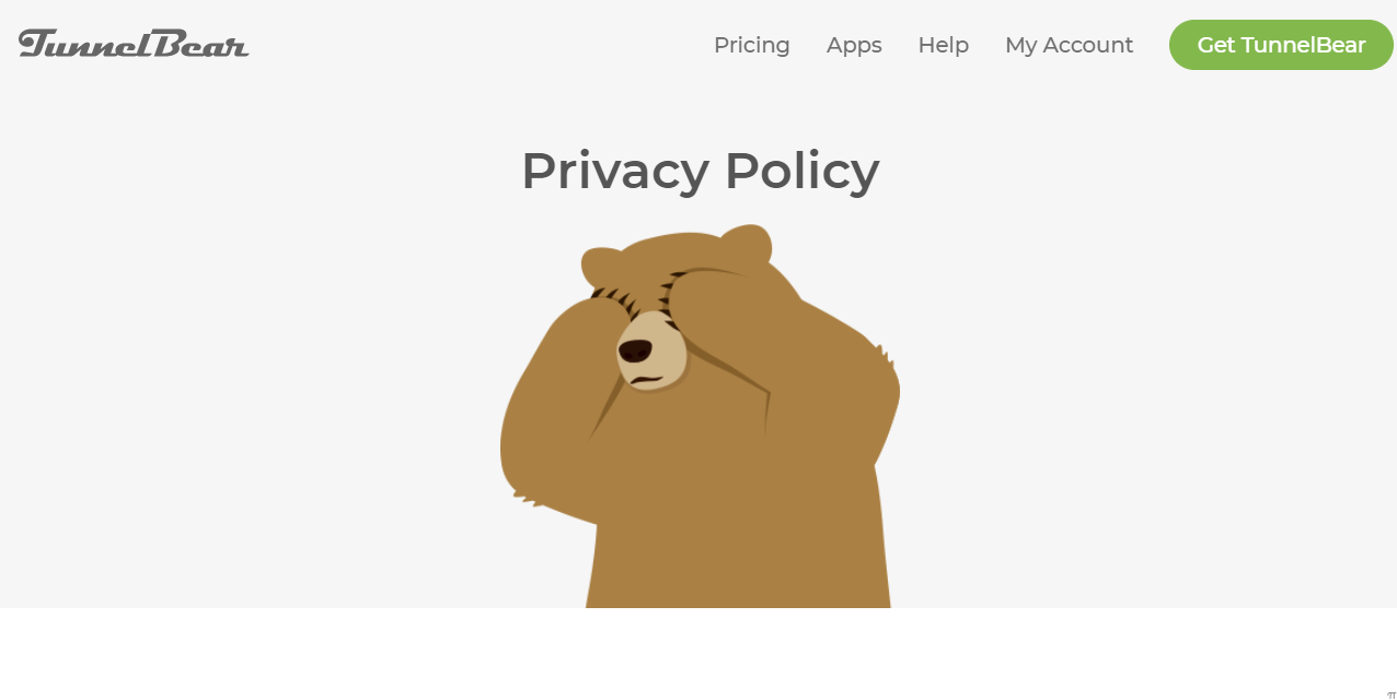 TunnelBear privacy policy