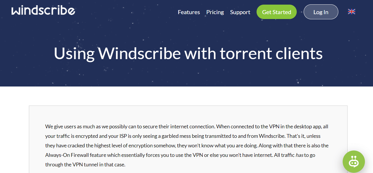 windscribe vpn loose internet