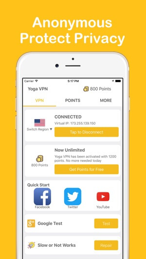 Application Yoga VPN