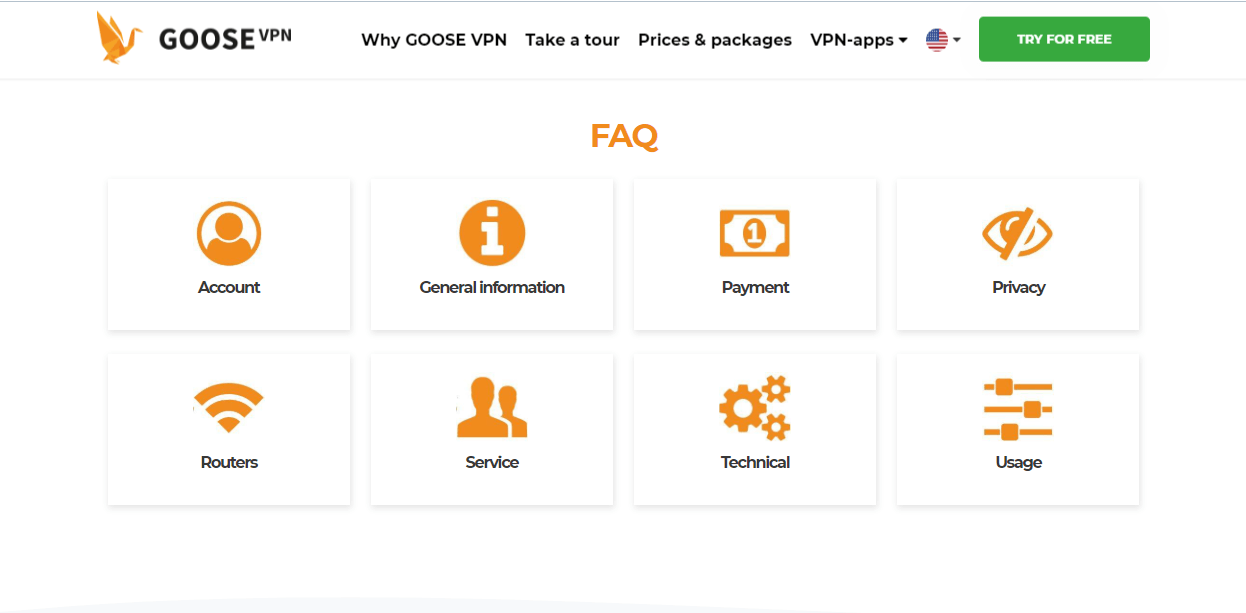 Goose VPN FAQ
