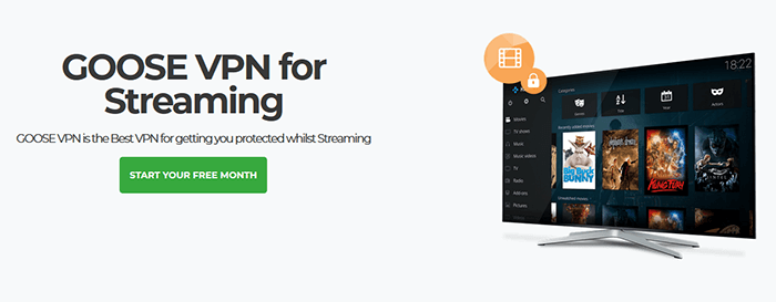 Goose VPN streaming