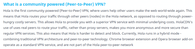 Hola VPN P2P