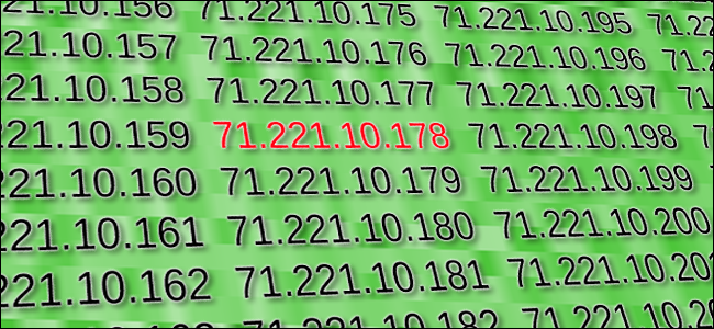 Range of IP addresses