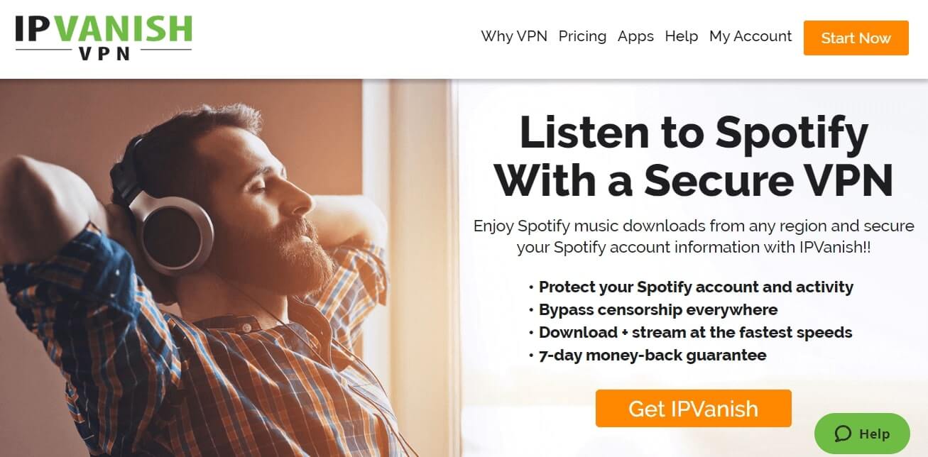 IPVanish-for-Spotify VPN