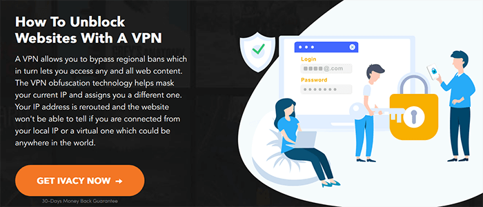 Ivacy VPN Unblock websites