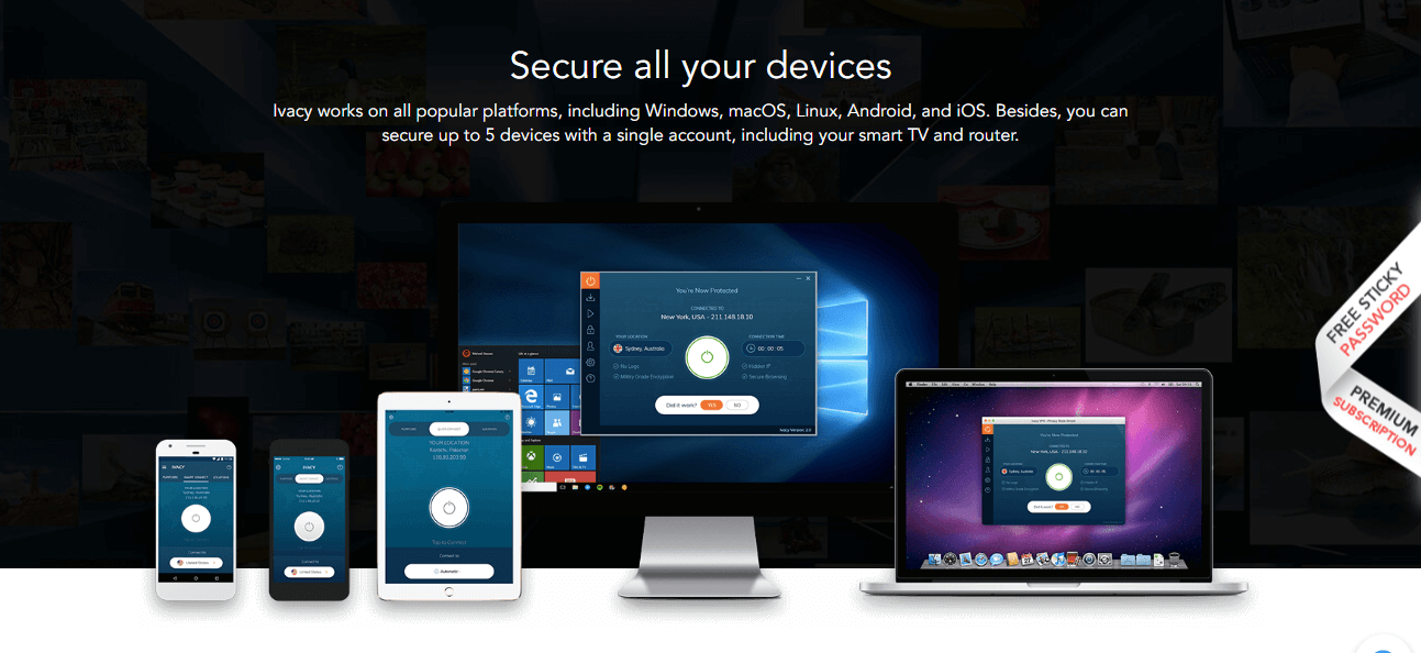 Ivacy VPN device compatibility