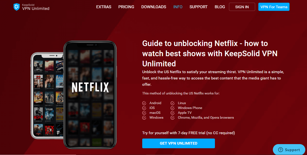 VPN Unlimited for Netflix