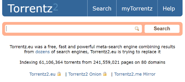 torrentz2 Torrent website