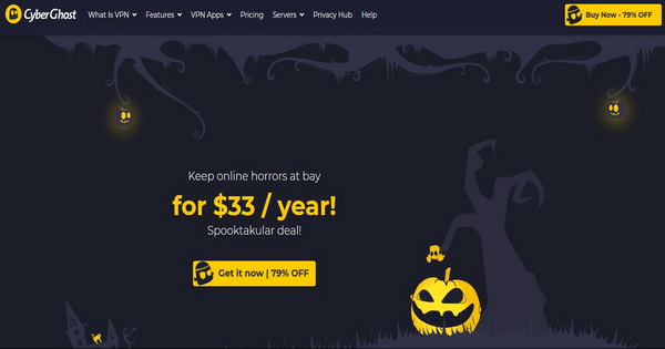CyberGhost Halloween deal