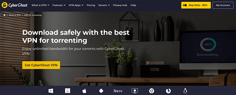 CyberGhost torrenting