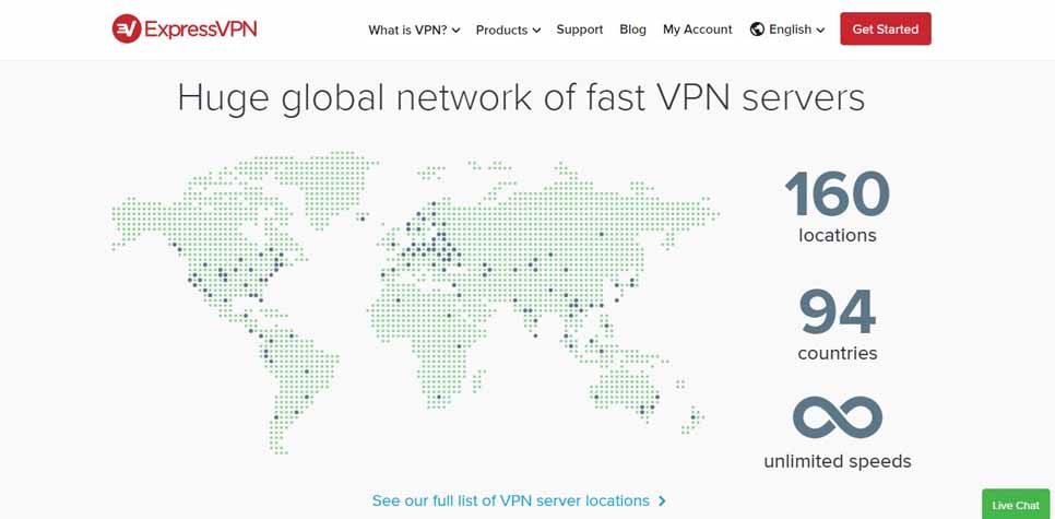 ExpressVPN servers