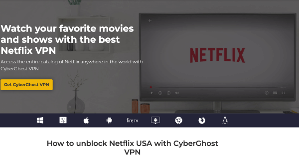 CyberGhost Netflix