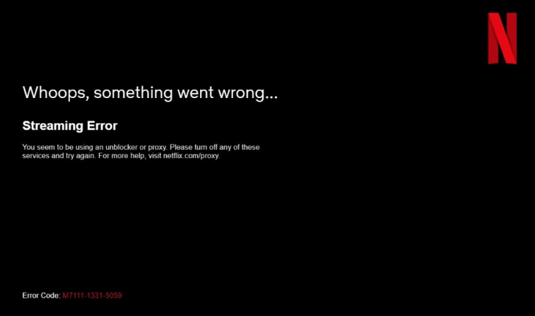 Netflix-Proxy-Error