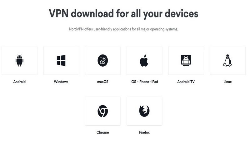 NordVPN apps