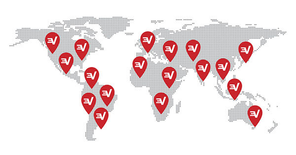 Countries where ExpressVPN is working