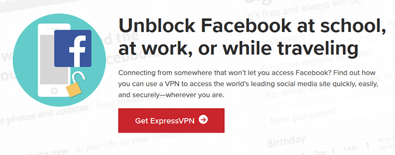 Unblock Facebook with ExpressVPN