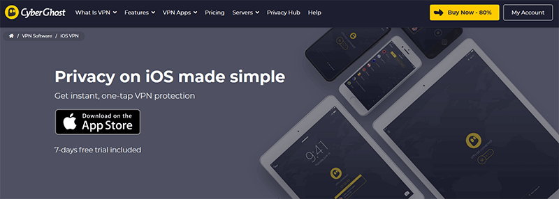 VPN for iPad CyberGhost