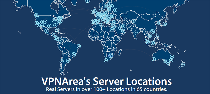 VPNArea server locations