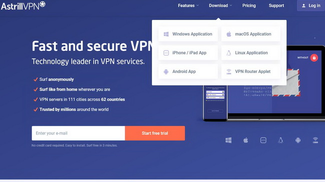 astrill vpn router