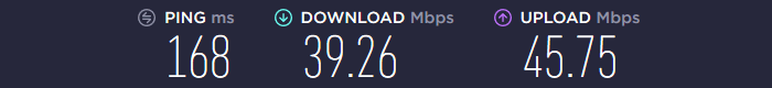 AzireVPN Speed US