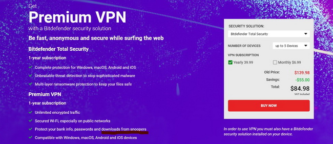 Bitdefender VPN downloads