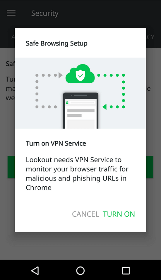 Lookout VPN app