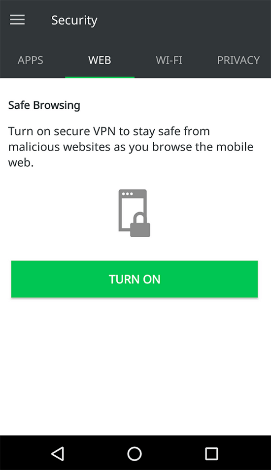Lookout VPN app2