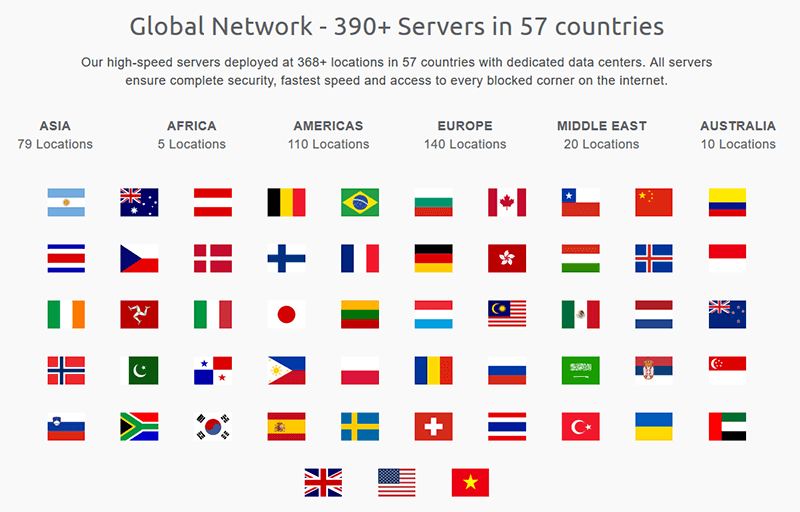 OneVPN servers