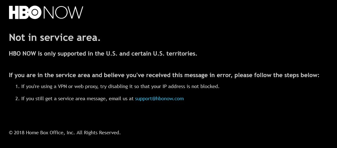 US TV not available in China